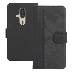 TEDTIKJT らくらくスマートフォン F-53E ケース 手帳型 f-53e ケース 携帯カバー 全面保護 高級PUレザーとデニムの組み合わせデザイン docomo らくらくスマートフォン f-53e 手帳型ケース カード収納ポケット 横置きスタンド機 1