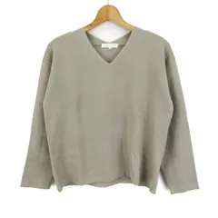 グローブ ニット トップス Vネック セーター レディース Mサイズ グレー grove 【中古】