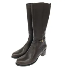 新品同様 cavacava サヴァサヴァ 表記サイズ:23 1/2 ロング ブーツ  ブラウン アンクルベルト レザー レディース　240002230960