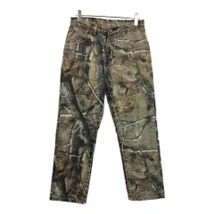 Wrangler ラングラー リアルツリーカモ ハンティングパンツ アウトドア ブラウン(メンズ W32 L30)中古 古着 U6465