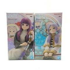 01w-3913 〇  ② 未開封品 葬送のフリーレン Glasscape フリーレン フェルン フィギュア 2個セット 【中古品】