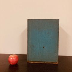 昭和レトロ　シャビーなペンキ塗りの木製のゴミ箱　ダストボックス　木箱　／古道具