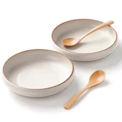 らくすく プレート2枚＆スプーン2個 ごはんセットB 径21cm 食器 ギフト