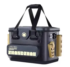 ルアーフィッシングボックス 新モデル 多機能 ポールホルダー付 フィッシュバケツ 座り心地 超軽量 加厚 大容量 海釣り 収納ボックス”