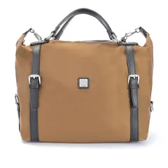 ショルダーバッグ レディース メンズ A4 【カラー：カーキ】  大容量 ナイロン 2way 斜めがけ 大人 横 軽量 ミニボストン カジュアル ビジネス 通勤 通学 無地 おしゃれ 軽い 多機能 ファスナー付き 斜め掛け 肩掛け 男女兼用 ユニセックス