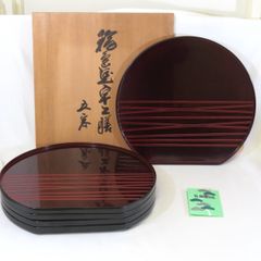 飛騨春慶塗 半月膳 10枚 共箱茶道具懐石道具会席 - メルカリ