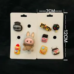 ラブブ  ジビッツ  スイーツデザイン グレー　2台紙セット クロックス用チャーム（ジビッツ のみ）