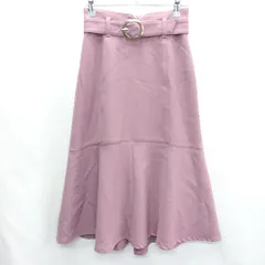 ◇ ◎ PROPORTION BODY DRESSING キレイめ 上品 ロング丈 フレア スカート サイズ１ パープル レディース E  【1407020064866】