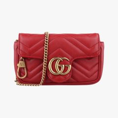 グッチGucciGGマーモントレッドレザー476433
