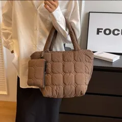 トートバッグポーチ付き レディース おしゃれ 通勤通学バッグ ファスナー付き サブバッグ軽量 秋冬手持ちバッグ