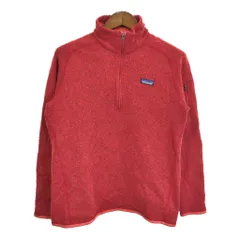 patagonia パタゴニア ベターセーター フリースジャケット アウトドア ワンポイントロゴ レッド (レディース XL) 中古 古着 R7594