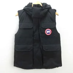 Q■カナダ製■カナダグース/CANADA GOOSE 68F8490 フーディーダウンベスト■黒【 S/P 】MENS/27【中古】