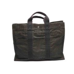 エルメス エールライン ハンドバッグ キャンバス グレー系 18716307