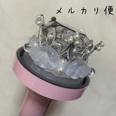 SEVENTEEN セブチ　carat棒　カラット棒  ティアラ　クラウン　デコ　白　羽　天使　バラ