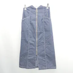 ◇ Θ tocco closet トッコ クローゼット 膝下丈 タイト スカート サイズM ブルー系 レディース E  【1506130011187】