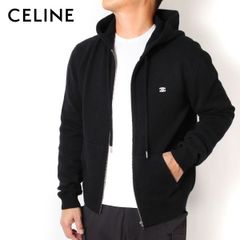 24AWモデル セリーヌ CELINE トリオンフ カシミア混ウールジップパーカー【ブラック】 2AD5O048T 38OW/【2024-25AW】m-tops