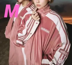 adidas セットアップ ジャージ 重盛さと美 コラボ スウェット ピンク