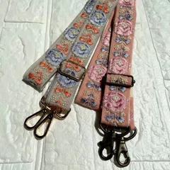 インド刺繍リボン　ショルダーストラップ　ショルダーベルト　ハンドメイド　＊No.9