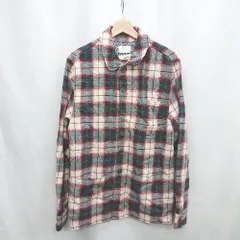 ◇ ⊇◎ VANISHING ELEPHANT ヴァニッシング エレファント チェック柄 長袖 シャツ サイズS グリーン レッド系 メンズ E  【1502180042140】のサムネイル