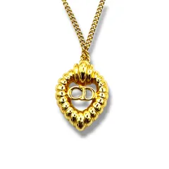 Christian Dior クリスチャンディオール GP CDロゴ ネックレス ゴールド ネックレス