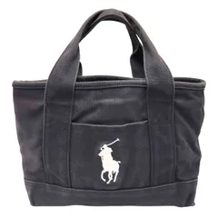 ポロラルフローレン POLO RALPH LAUREN ポニー刺繍 ネイビー ミニ トートバッグ レディース 表記無 