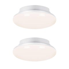 シーリングライトled 小型 150W形相当15W 1600lm LED ~ 6畳 電球色 玄関 門灯 廊下 台所 物置 洗面所 トイレ 天井照明 照明器具 ミニシーリング引掛式 簡単取付 PSE認定済 2年 (3000K 2個セット) 1