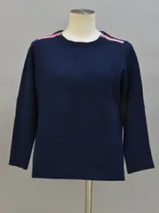 ダイアンフォンファステンバーグ DIANE von FURSTENBERG CELIE カシミヤ/アンゴラ混 長袖ニット Sサイズ ネイビー レディース F-M10844のサムネイル