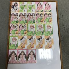 4863　幼なじみが絶対に負けないラブコメ　色紙23枚　ラバーストラップ13個　ハート型缶バッジ10個　ダブリあり　まとめ売り【中古】