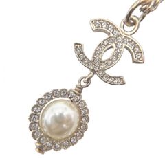 【売り尽くし】 シャネル ネックレス レディース ココマーク ペンダント ロングネックレス アクセサリー アジャスター付き ココ CHANEL GP  フェイクパール  ラインストーン  B19B ゴールド 約8.5g 2019年【中古品】