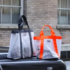 POST GENERAL　ティーシートート ブライターS 撥水バッグ スケルトンバッグ トートバッグ ミニバッグ リフレクター PVC素材 ジム プール レジャー キャンプ 防水バッグ