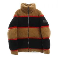 BURBERRY (バーバリー) ロゴワッペン ボア ダウンジャケット フリースジャケット 8036757 ブラウン/ブラックのサムネイル