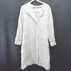 ◇ Θ ナチュラルビューティーベーシック シンプル 無地 長袖 トレンチ コート サイズL ライトベージュ系 レディース E  【1507160016197】