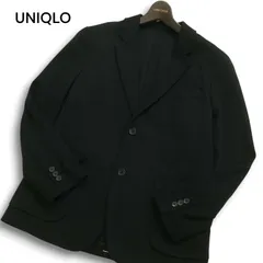 UNIQLO ユニクロ 通年 ストレッチ★ コンフォート 2B テーラード ジャケット Sz.M メンズ 黒