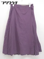 ◇ sm2rhythm サマンサモスモス リズム 膝下丈 フレア スカート サイズF パープル レディース 【中古】 【1105250003685】