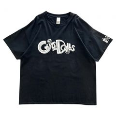 XL ギルダン ガイズ&ドールズ ミュージカル Tシャツ ロゴ メッセージ バックプリント  サイコロ ダイス トゥーフェイス ブラック