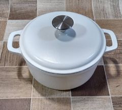 中古品 アサヒ軽金属 コトコト鍋 アサヒの鋳鉄ホーロー鍋 23cm
