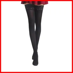 [POPULAR] ニーハイソックス ガーターストッキング 可愛いハイソックス cosplayや制服用 美脚 滑り止め付き 伸縮性あり レース付きストッキング 厚手のソックス 3色から選べます 四季を通じて使える