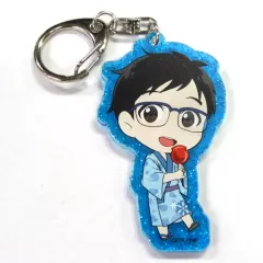 【中古】キーホルダー・マスコット(キャラクター) 勝生勇利 「ユーリ!!! on ICE×大江戸温泉物語～大江戸温泉 on ICE エキシビション～ トレーディングラメ入りアクリルチャームコレクション」