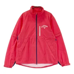 サイズ：M CALLAWAY キャロウェイ  2WAY 裏メッシュ ジップジャケット  レッド系 [240101286305] ゴルフウェア メンズ ストスト