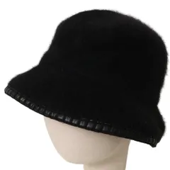 バレンシアガ バケットハット ボア ロゴ金具 ウール ブラック 限定！すぐ届く！BALENCIAGA ロゴアイコン バケットハット