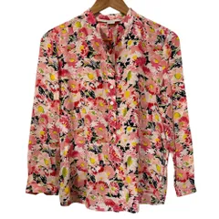 ステラマッカートニー / シルク100% 花柄 ブラウス 36 ピンク シャツ ステラマッカートニー / シルク100% 花柄 ブラウス 36 ピンク シャツ