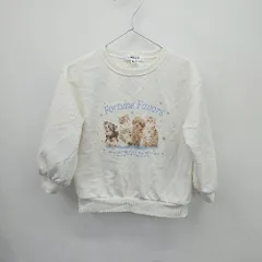 ◇ ⊂Φ GLOBAL WORK グローバルワーク キッズ 長袖 トレーナー サイズ100 アイボリー系 女の子 E  【1506300029844】