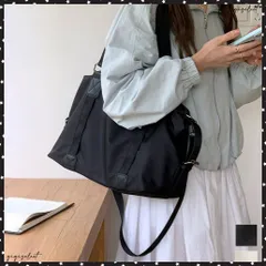 大容量トートバッグA4通勤通学斜め掛け鞄 レディース ナイロンショルダーバッグ 肩掛け シンプル 旅行 オフィスカジュアル手提げバッグ マザーズバッグビッグサイズ 軽量出張バッグ1泊 2WAYママバッグ 大きめトートバッグ