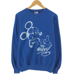古着 90年代 ディズニー DISNEY MICKEY MOUSE ミッキーマウス キャラクタースウェットシャツ トレーナー USA製 メンズL相当/eaa532332