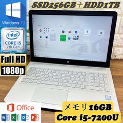 爆速SSD搭載・大容量】HP ENVY☘メモリ16GB☘第7世代Core i5