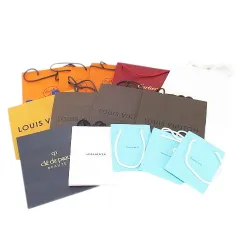 エルメス HERMES 14枚セット 紙袋 ショッパー ショップ袋 純正 付属品 ロゴ デザイン違い サイズ違い カルティエ Cartier / ヴァンクリーフ＆アーペル ティファニー ルイヴィトン クレ・ド・ポー ボーテ ローラメルシエ