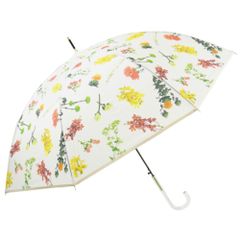 ☆ 2104. 오프 화이트 ☆ ATTAIN 58cm 점프 우산 우산 여성 어른 긴 우산 58cm 부피 카사 점프 우산 원터치 우산 여성 우산 여성 우산 유리 섬유 튼튼한 세련된 귀여운 무늬 단순한 브랜드 ATTAIN 아테인