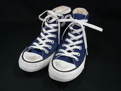 CONVERSE コンバース オールスター キャンバス ハイカットスニーカ 表記サイズ23.0 靴 シューズ ネイビー系×ホワイト系 DI2991