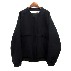 ダブルスタンダードクロージング ダブスタ DOUBLE STANDARD CLOTHING ウール ブルゾン ジャケット ジップアップ ブラック 黒 Fのサムネイル