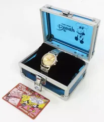 【中古】懐中時計･腕時計 ミッキー生誕誕生日記念腕時計(ゴールド) 「ディズニー」